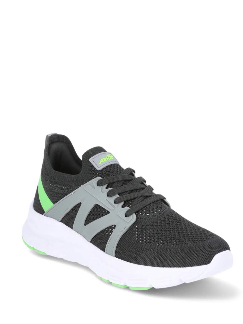 NEW! Avia Men's Quickflash Running Sneakers Size 10 Black Green